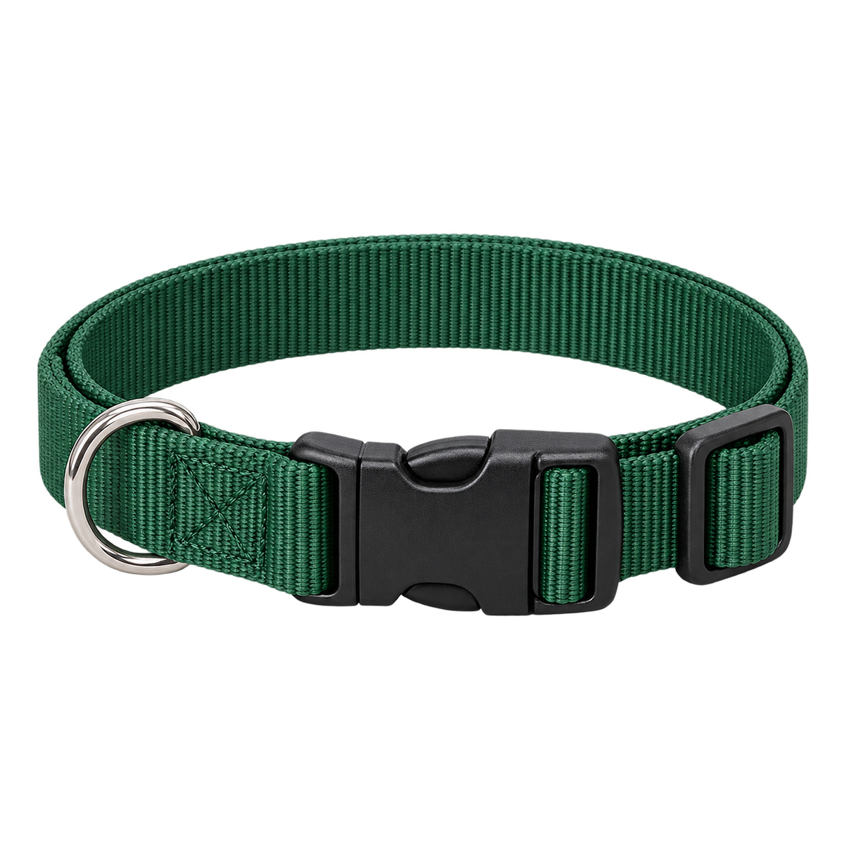 Diseño orientativo de Collar de paseo ajustable para perros; representación de catálogo sobre fondo transparente