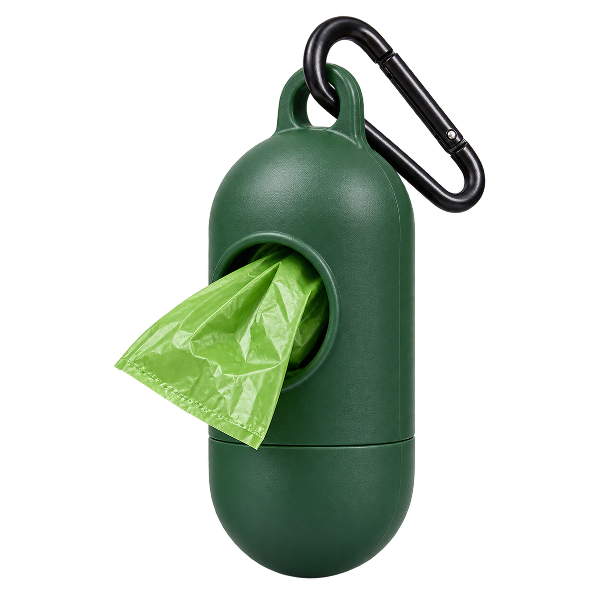 Diseño orientativo de Dispensador de bolsas para paseo; representación de catálogo sobre fondo transparente