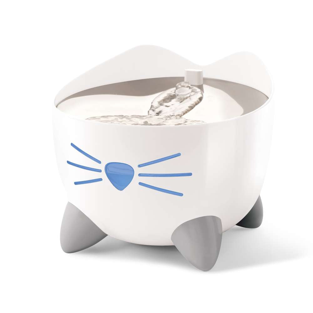 Белый фонтан Catit PIXI Smart с поверхностью из нержавеющей стали
