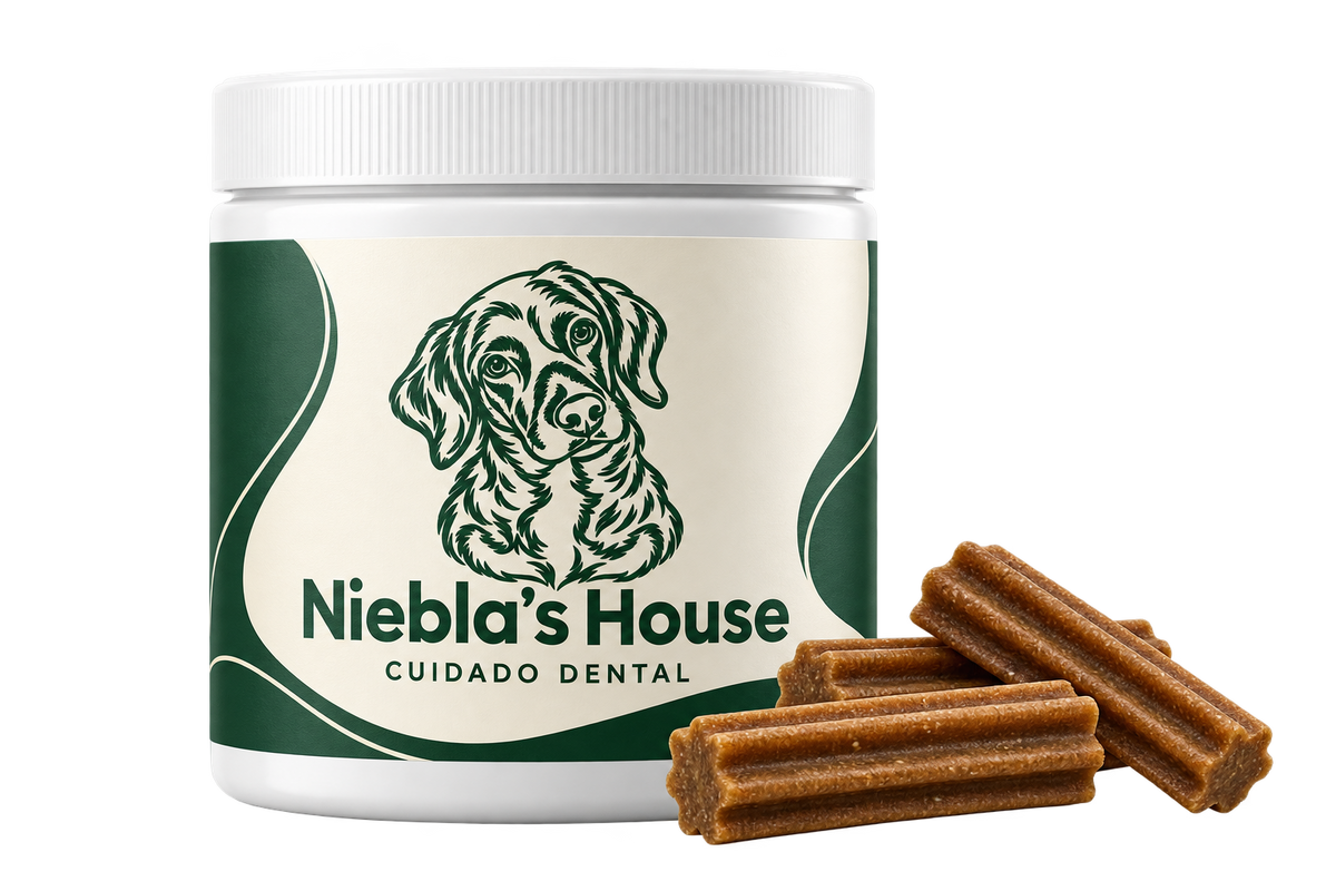 Diseño de envase de Niebla’s House: sticks de cuidado dental. Imagen orientativa; producto y acabado por confirmar.