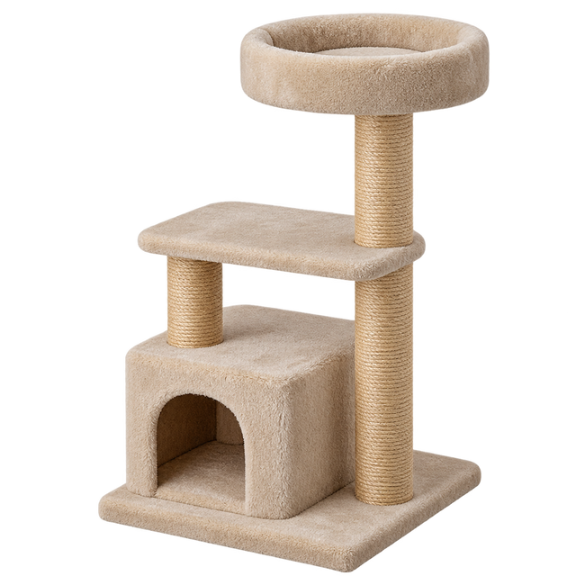 Árbol rascador compacto para gatos