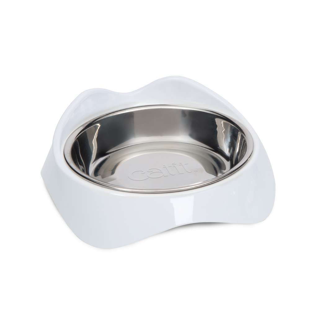 Plato individual Catit PIXI con recipiente de acero inoxidable