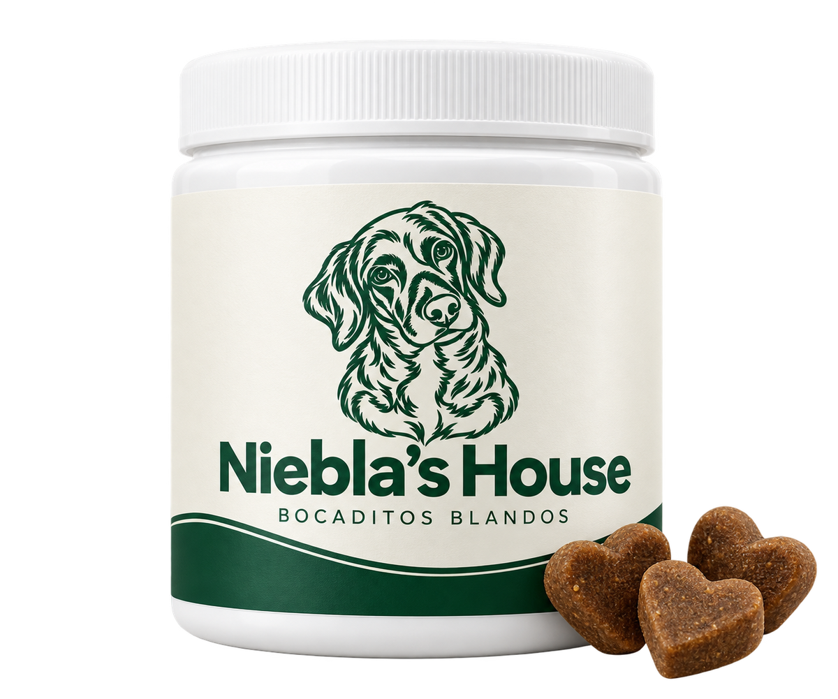 Diseño de envase de Niebla’s House: bocaditos blandos. Imagen orientativa; producto y acabado por confirmar.