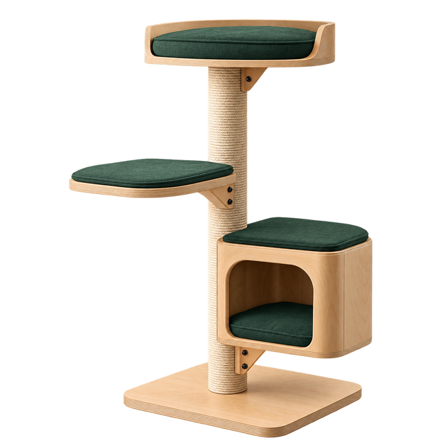 Parque modular de interior personalizado para gato